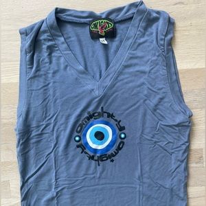 O-MIGHTY EVIL EYE CROP TOP